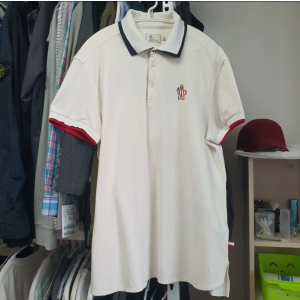 몽클레어 ej화이트 카라 반팔티 XXL